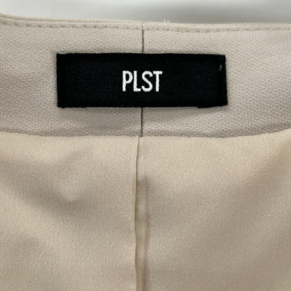 PLS+T(PLST) プラステ 12-5104000 ベージュ トリアセブレンドカラーレスジャケットテーパードパンツ スーツ スーツ セットアップ
