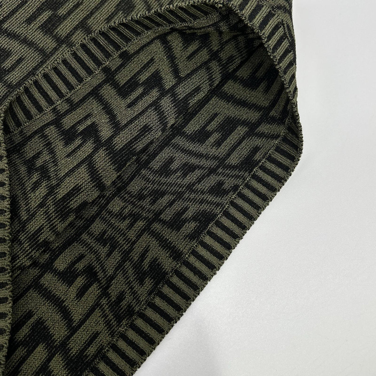 FENDI Fendi FZD891 AGF1 21 model FF Zucca-pattern short-sleeve knit dress