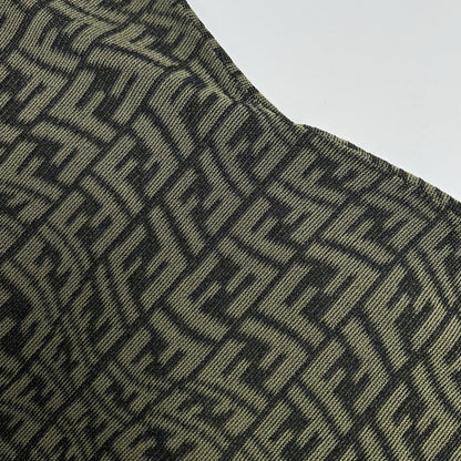FENDI フェンディ FZD891 AGF1 21年 FFズッカ柄半袖ニットワンピース ワンピース