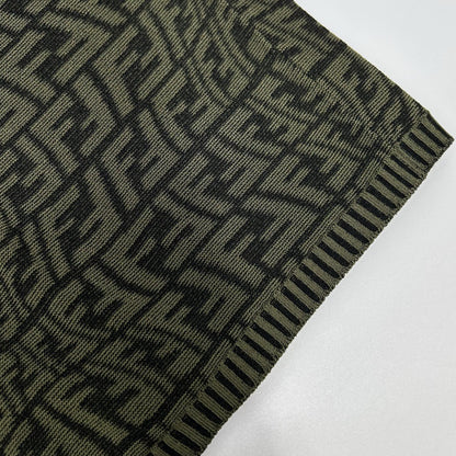 FENDI フェンディ FZD891 AGF1 21年 FFズッカ柄半袖ニットワンピース ワンピース