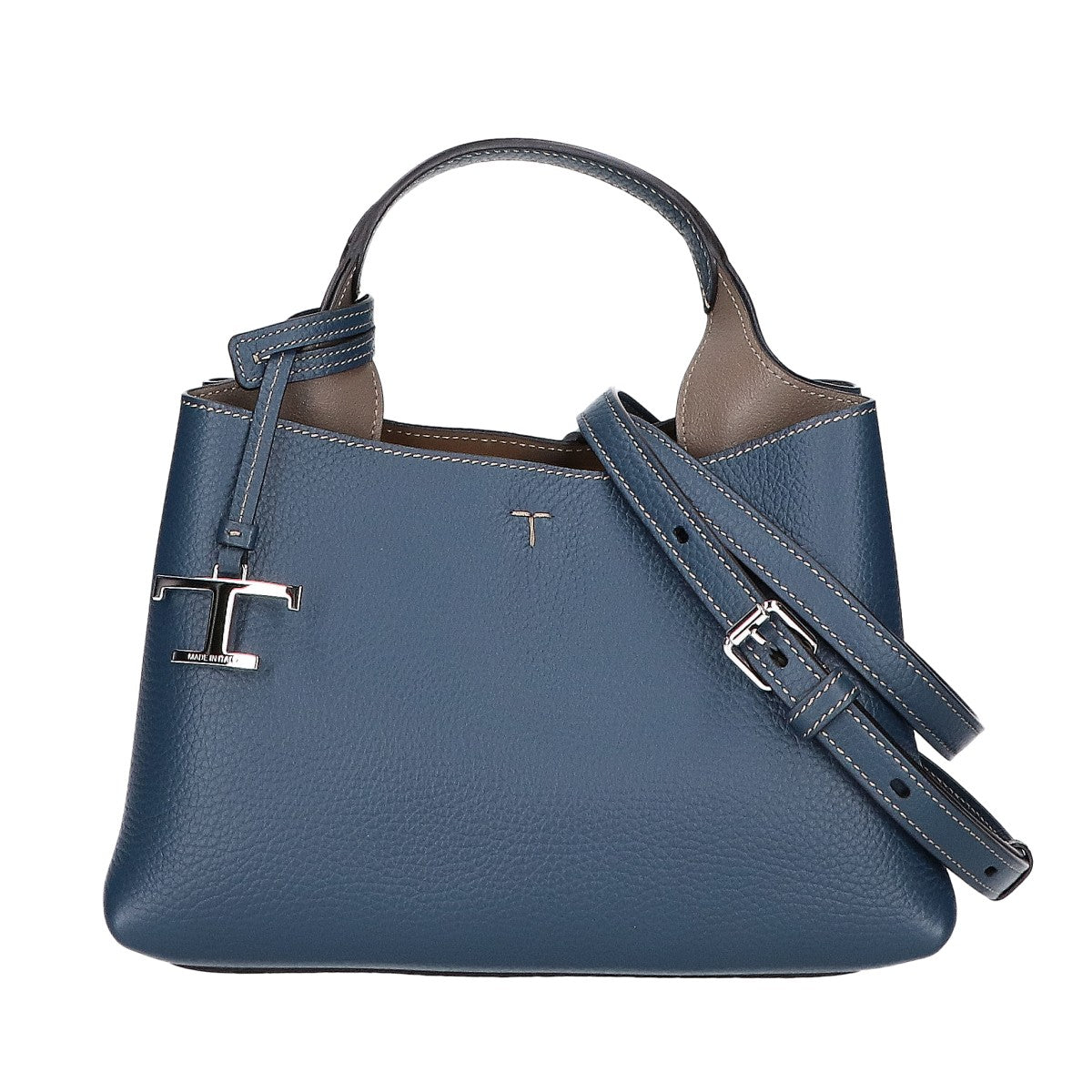 TOD'S トッズ 新品同様 XBWAPAEL000QRI4L11 T Timeless グレインレザー マイクロ 2WAY ハンドバッグ