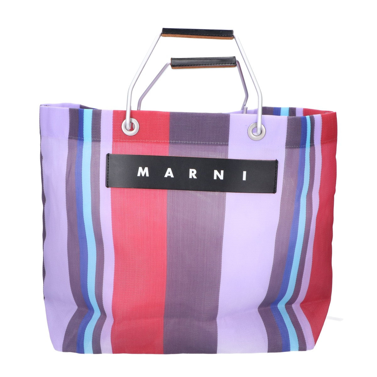 MARNI マルニ 【美品】MARNI MARKET STRIPE BAG マルニマーケット ストライプ トートバッグ