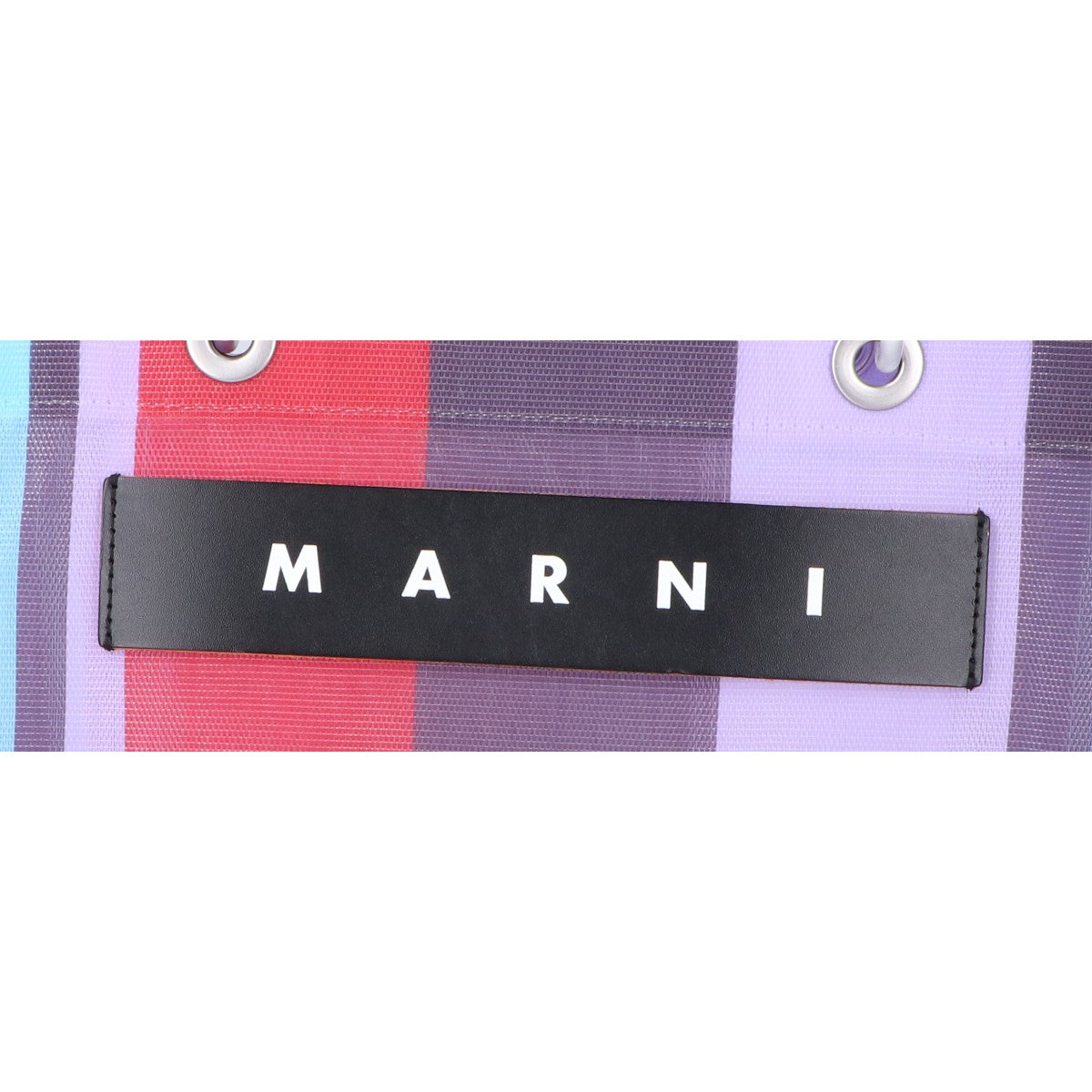 MARNI マルニ 【美品】MARNI MARKET STRIPE BAG マルニマーケット ストライプ トートバッグ