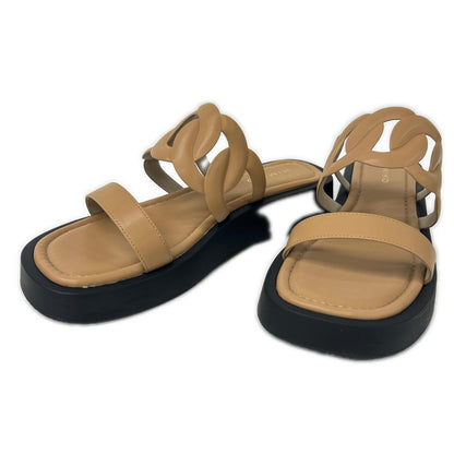 HIMIKO 卑弥呼 【美品】651225 カットワークトラックソールサンダル シューズ