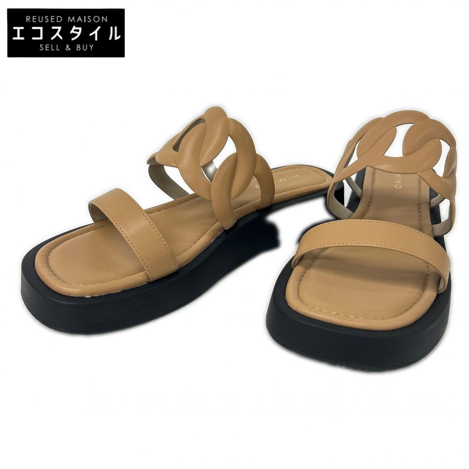 HIMIKO 卑弥呼 【美品】651225 カットワークトラックソールサンダル シューズ