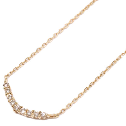 agete アガット 【美品】10174116089-08-999 K18 0.04 ダイヤモンド ネックレス