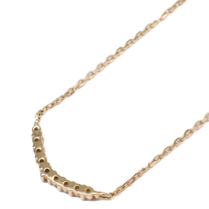 agete アガット 【美品】10174116089-08-999 K18 0.04 ダイヤモンド ネックレス