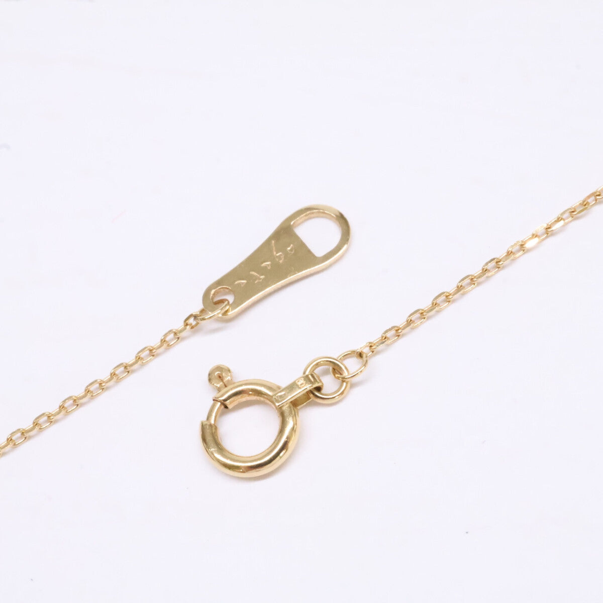 agete アガット 【美品】10174116089-08-999 K18 0.04 ダイヤモンド ネックレス