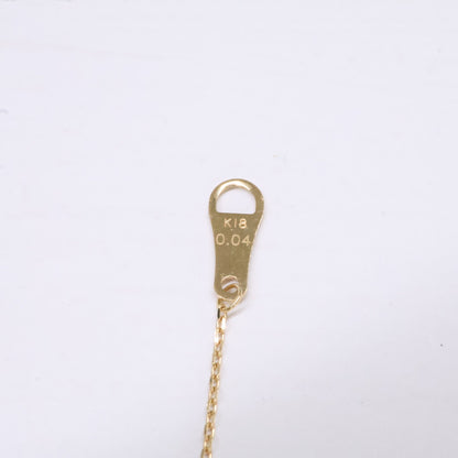 agete アガット 【美品】10174116089-08-999 K18 0.04 ダイヤモンド ネックレス