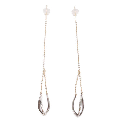 agete アガット 【美品】10251112338-98-999 SILVER K10 ダングル ピアス