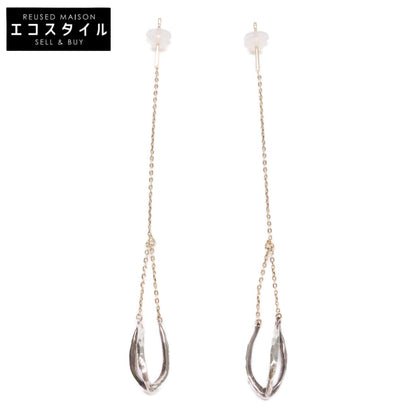 agete アガット 【美品】10251112338-98-999 SILVER K10 ダングル ピアス