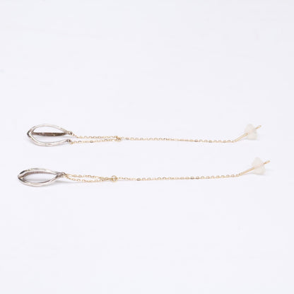 agete アガット 【美品】10251112338-98-999 SILVER K10 ダングル ピアス