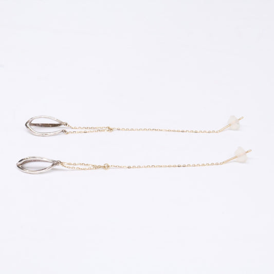 agete アガット 【美品】10251112338-98-999 SILVER K10 ダングル ピアス