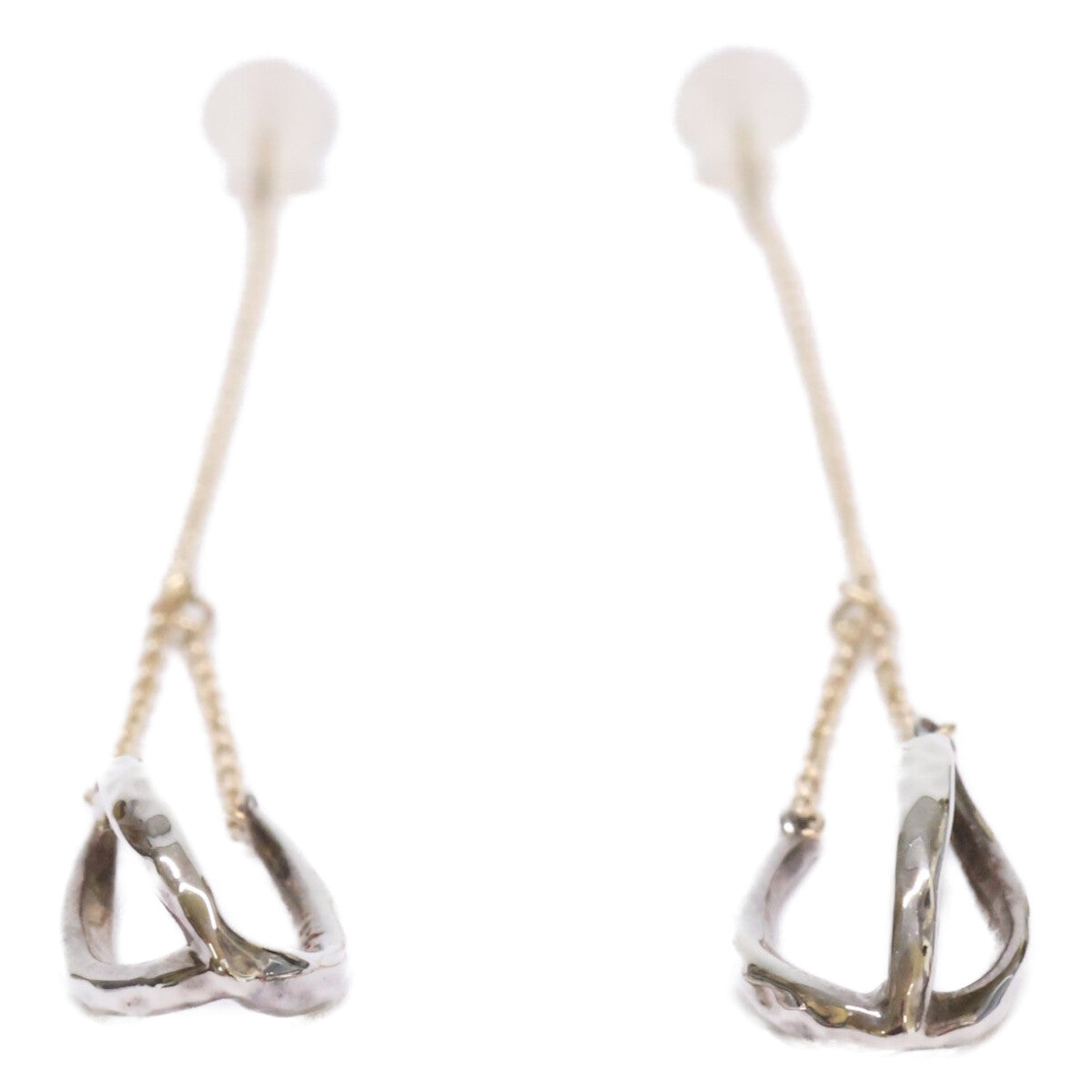 agete アガット 【美品】10251112338-98-999 SILVER K10 ダングル ピアス