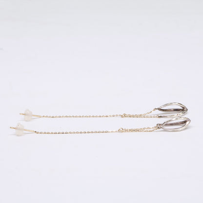 agete アガット 【美品】10251112338-98-999 SILVER K10 ダングル ピアス