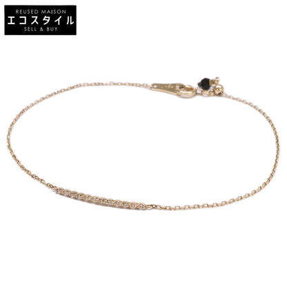 agete アガット 【美品】10133114049-08-999 K10 0.06 ダイヤモンド ブレスレット