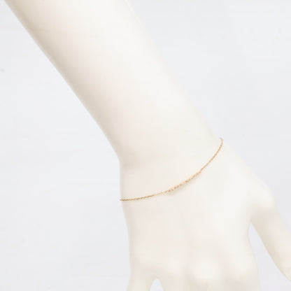 agete アガット 【美品】10133114049-08-999 K10 0.06 ダイヤモンド ブレスレット