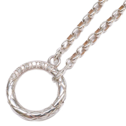 agete アガット 【美品】10212115001-08-999 SILVER 0.02 ダイヤモンド ネックレス