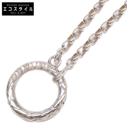 agete アガット 【美品】10212115001-08-999 SILVER 0.02 ダイヤモンド ネックレス