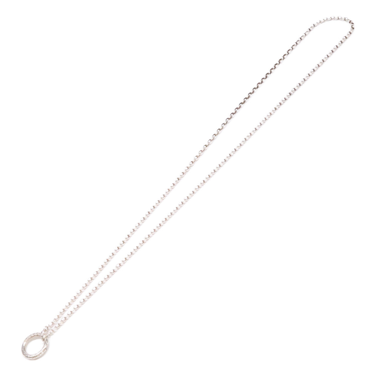 agete アガット 【美品】10212115001-08-999 SILVER 0.02 ダイヤモンド ネックレス