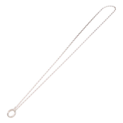 agete アガット 【美品】10212115001-08-999 SILVER 0.02 ダイヤモンド ネックレス
