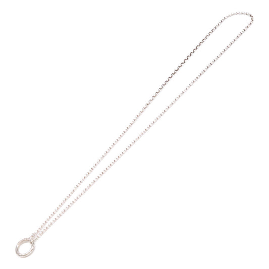 agete アガット 【美品】10212115001-08-999 SILVER 0.02 ダイヤモンド ネックレス