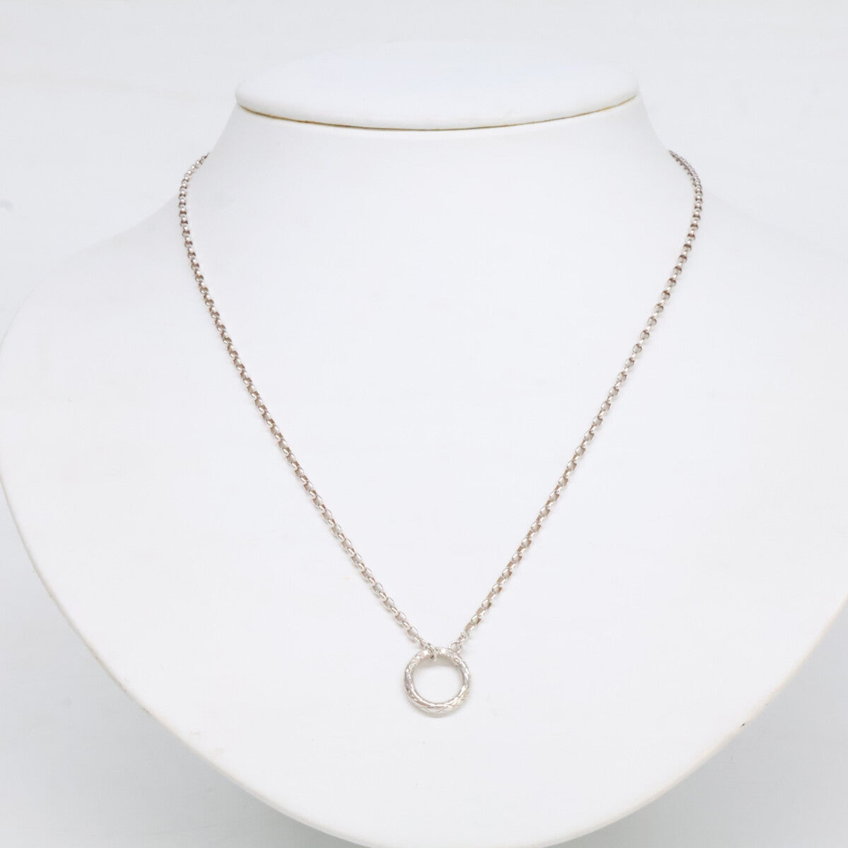 agete アガット 【美品】10212115001-08-999 SILVER 0.02 ダイヤモンド ネックレス