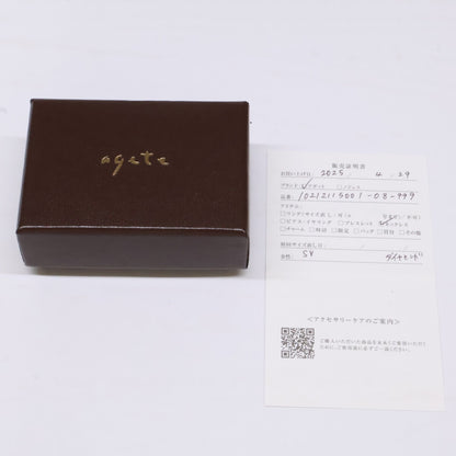 agete アガット 【美品】10212115001-08-999 SILVER 0.02 ダイヤモンド ネックレス