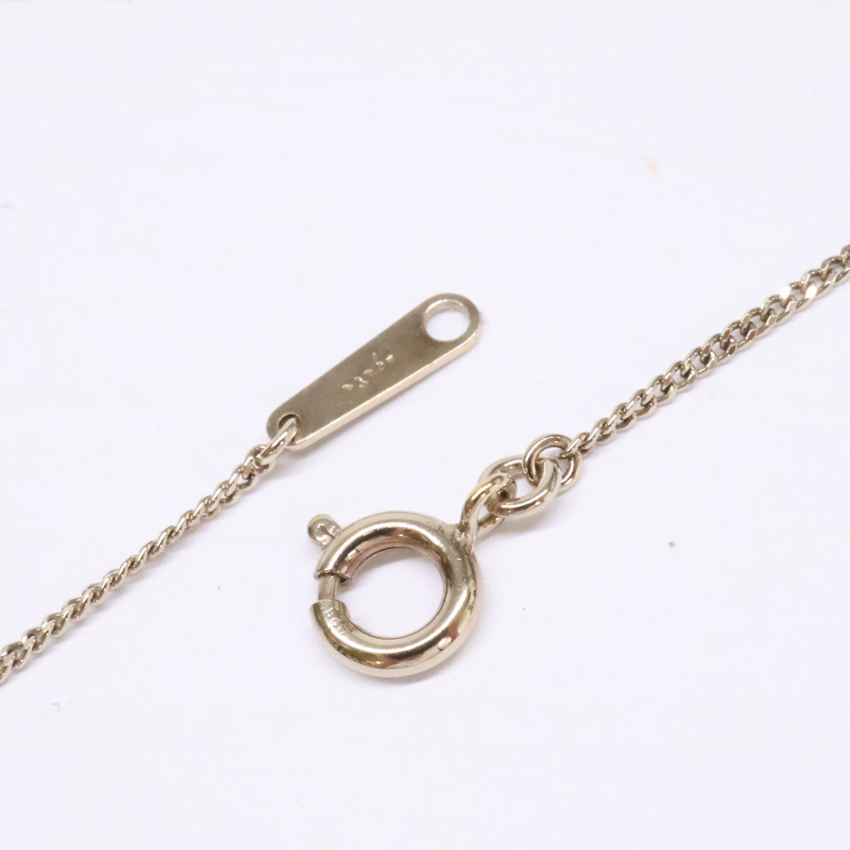 agete アガット 【美品】10153117084-03-999 K10 ダイヤモンドチャーム・SILVER925 チェーン ネックレス