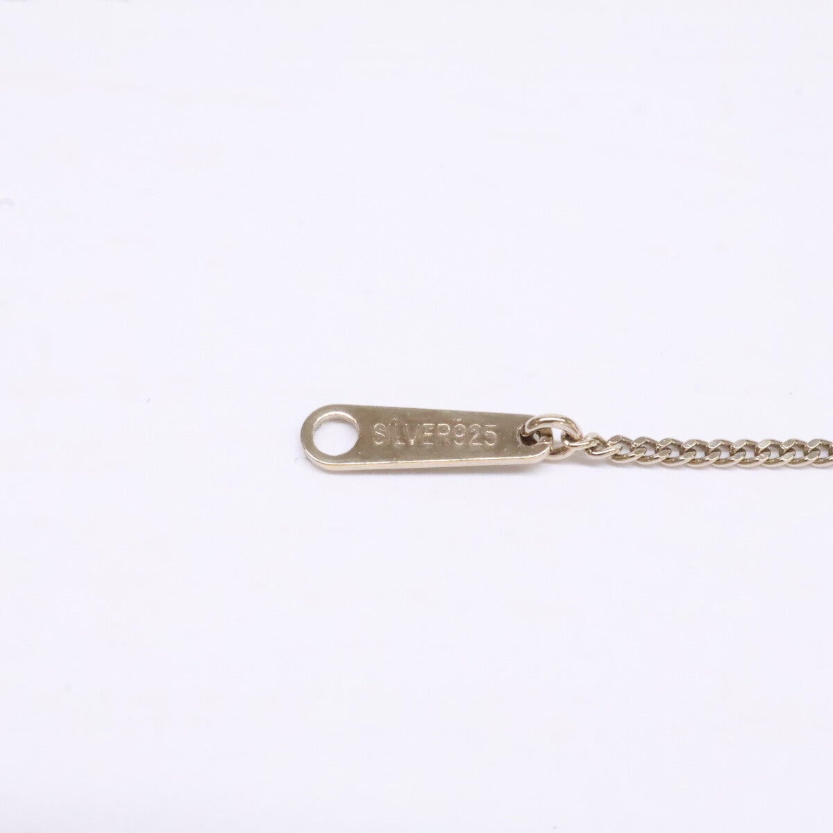 agete アガット 【美品】10153117084-03-999 K10 ダイヤモンドチャーム・SILVER925 チェーン ネックレス
