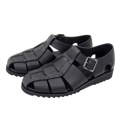 Paraboot パラブーツ 新品同様 パシフィック グルカサンダル シューズ メンズ レザー ブラック 40 シューズ