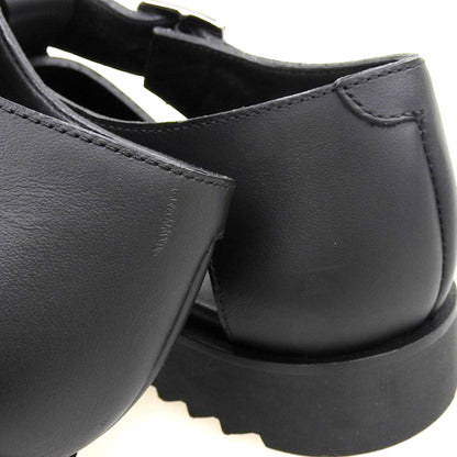 Paraboot パラブーツ 新品同様 パシフィック グルカサンダル シューズ メンズ レザー ブラック 40 シューズ