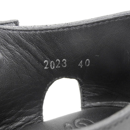 Paraboot パラブーツ 新品同様 パシフィック グルカサンダル シューズ メンズ レザー ブラック 40 シューズ