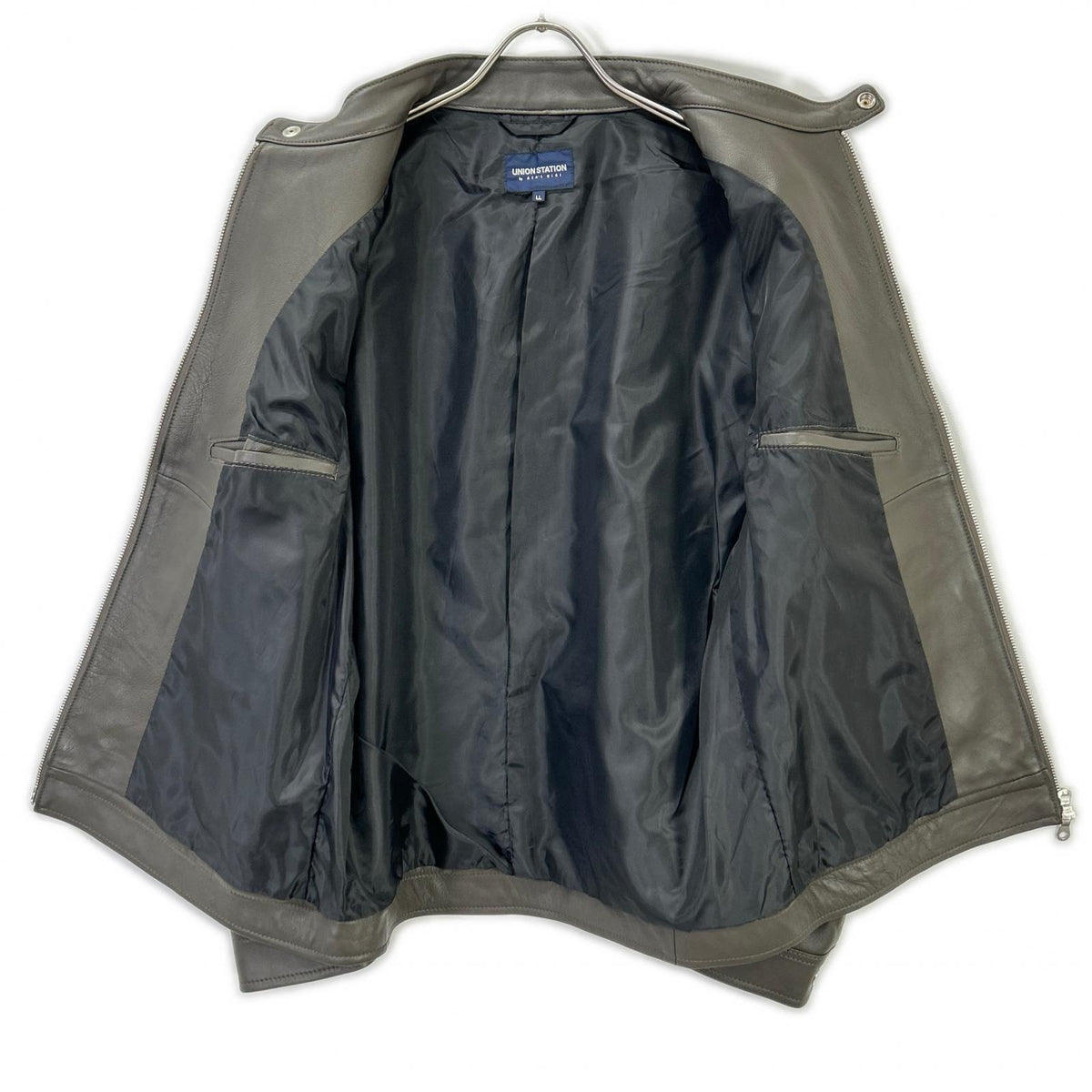 UnionStation ユニオンステーション M0854LJM001 ブラウン シープナッパシングルライダースジャケット ジャケット