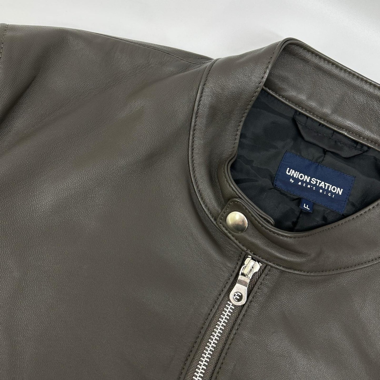 UnionStation ユニオンステーション M0854LJM001 ブラウン シープナッパシングルライダースジャケット ジャケット