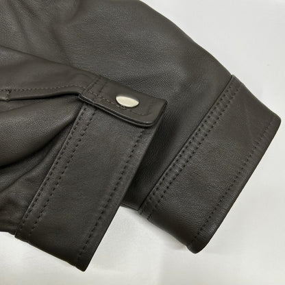 UnionStation ユニオンステーション M0854LJM001 ブラウン シープナッパシングルライダースジャケット ジャケット