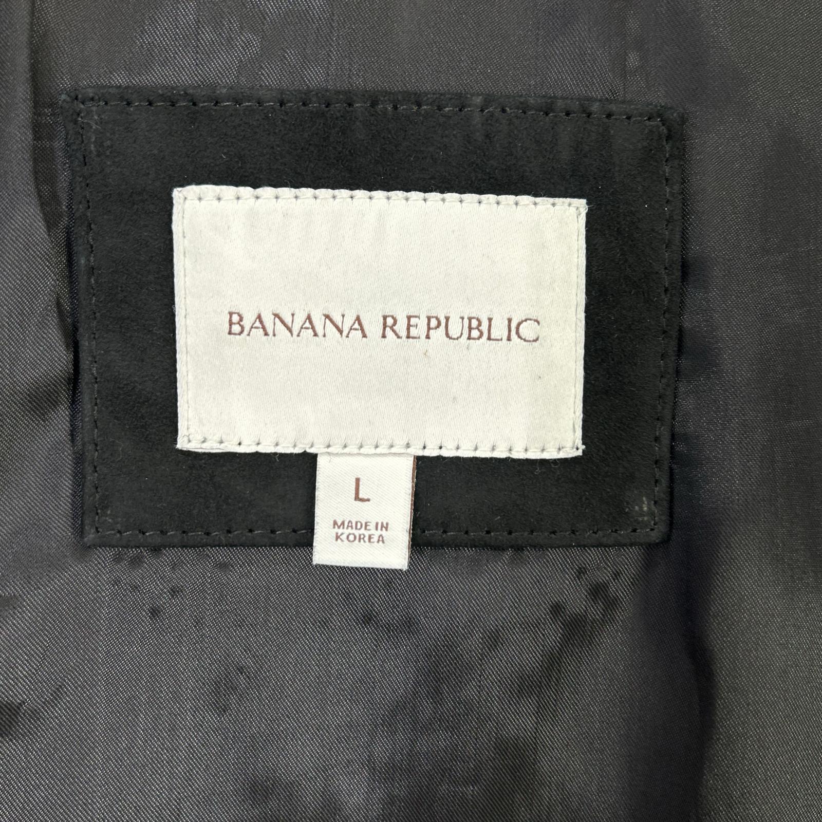 BANANA REPUBLIC バナナ リパブリック 25年 869869 ブラック スエード ウエスタン ジャケット ジャケット
