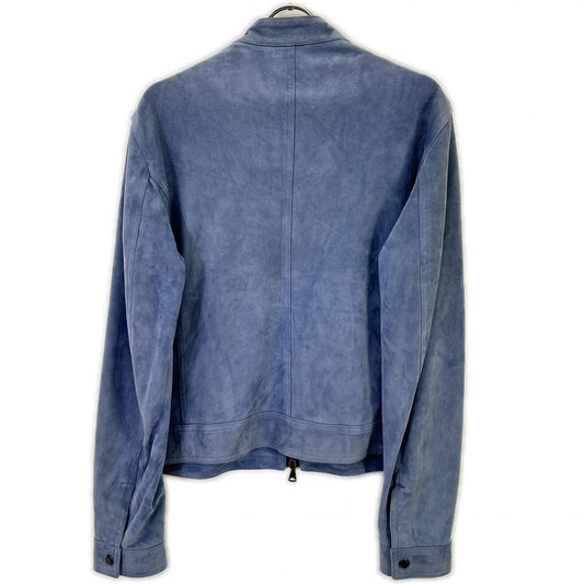 EMMETI Emmeti blue JURI GOAT SKIN SUEDE GIAPPONE-074 single leather riders jacket