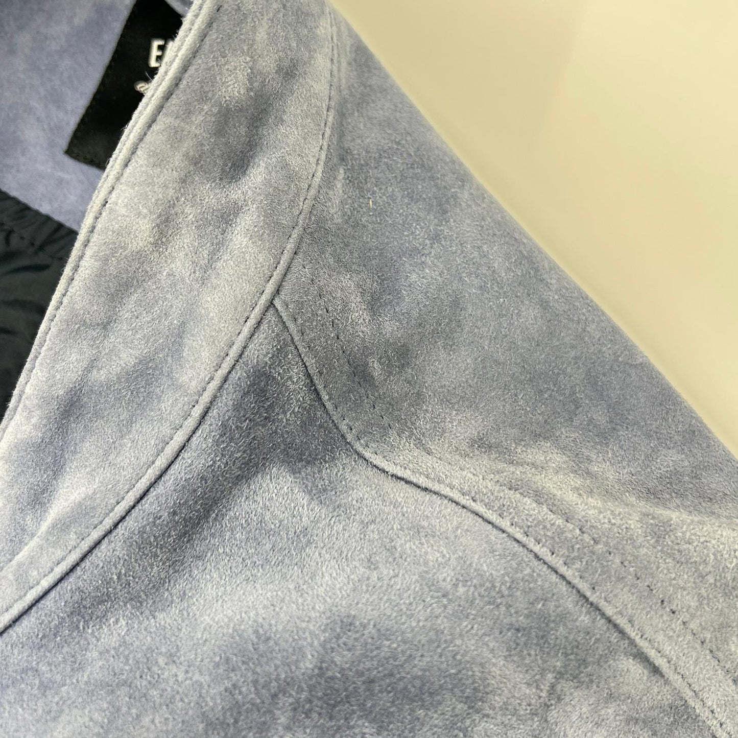 EMMETI Emmeti blue JURI GOAT SKIN SUEDE GIAPPONE-074 single leather riders jacket