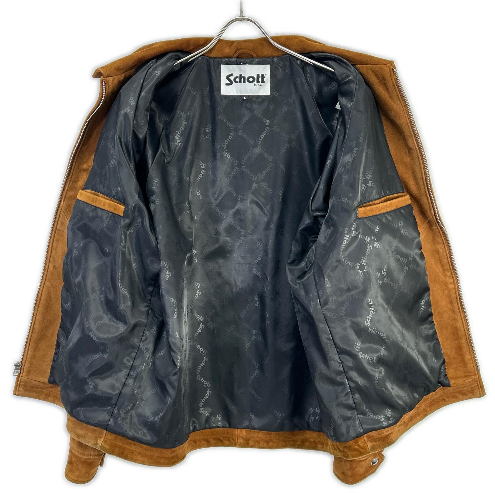 schott ショット 【別注】782-6150008 ブラウン ゴートスキン ブルゾン ジャケット ジャケット