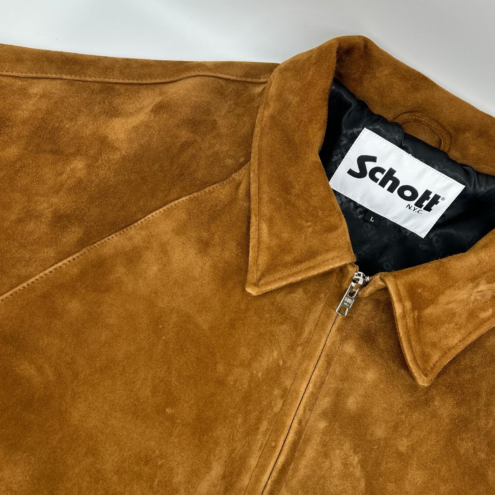 schott ショット 【別注】782-6150008 ブラウン ゴートスキン ブルゾン ジャケット ジャケット