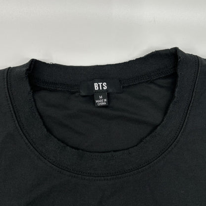 【BTS】ブラック ARIRANG T-SHIRT KOREA ヴィンテージ加工Tシャツ トップス