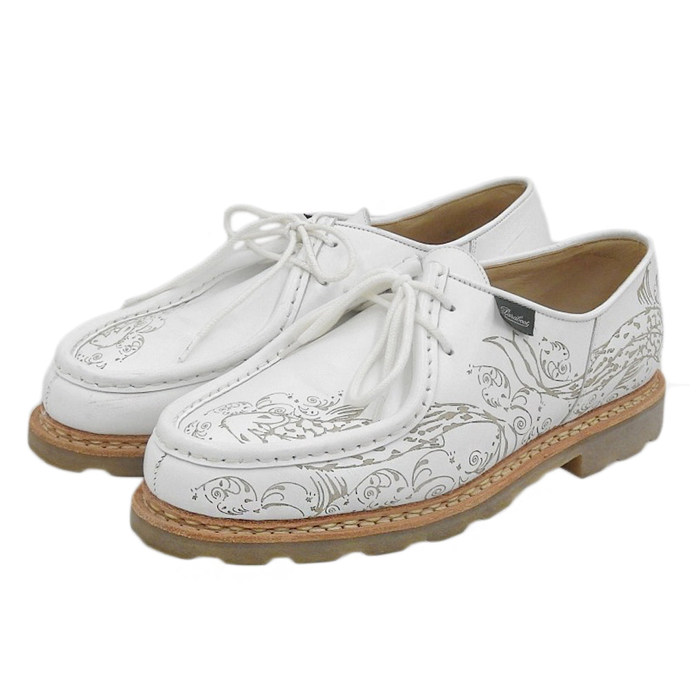 Paraboot パラブーツ ミカエル タトゥー Uチップ シューズ メンズ 白 ホワイト 42 シューズ