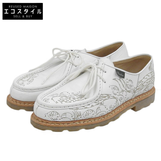 Paraboot パラブーツ ミカエル タトゥー Uチップ シューズ メンズ 白 ホワイト 42 シューズ