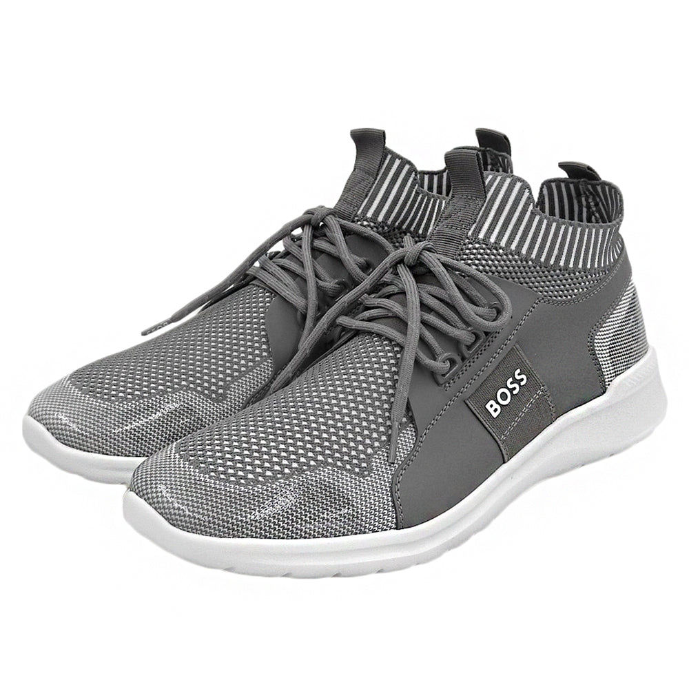 BOSS Boss Like New Extreme Run Knit Low-Top Sneakers Shoes Men's Gray 28.0cm 50498247 Shoes