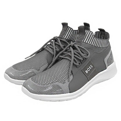 BOSS Boss Like New Extreme Run Knit Low-Top Sneakers Shoes Men's Gray 28.0cm 50498247 Shoes