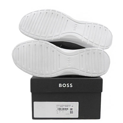 BOSS ボス 新品同様 エクストリーム ラン ニット ローカットスニーカー シューズ メンズ グレー 28.0cm 50498247 シューズ