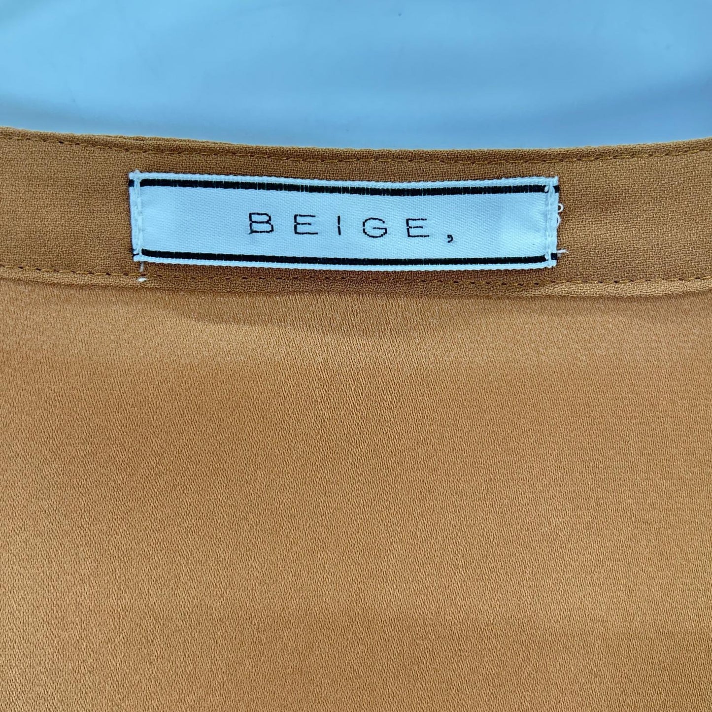 BEIGE ベイジ ブラウン MAKALU フリルブラウス トップス