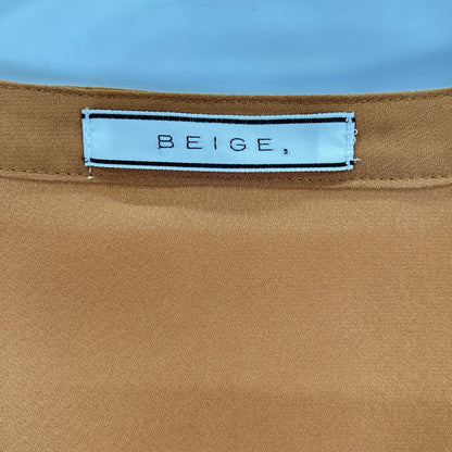 BEIGE ベイジ ブラウン MAKALU フリルブラウス トップス