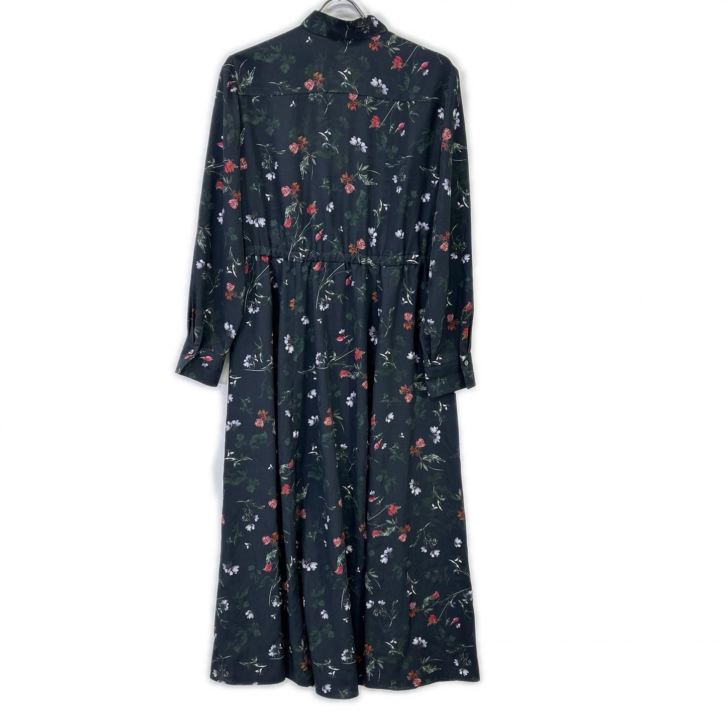 23区 23区 ブラック 花柄 フラワー ×mi-mollet ボウタイ 前開き ワンピース 大草直子コラボ ワンピース